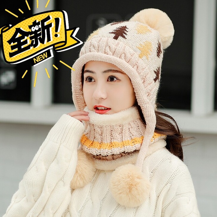 包邮全新 帽子女冬季户外骑车帽加绒加厚韩版...