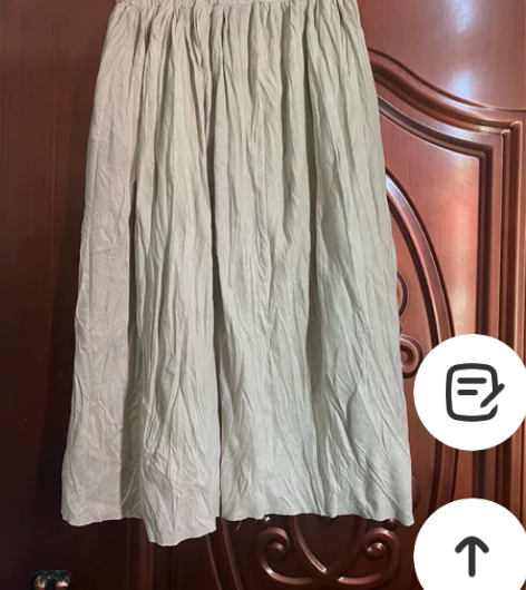 杏色半身裙百褶裙a字裙女韩版均码包邮 八成...