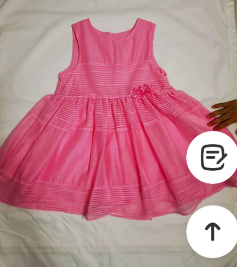 HM连衣裙100码 粉色蓬蓬裙 内衬纯棉，...