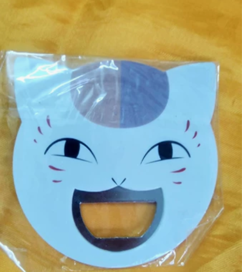 猫老师双面开瓶器，夏目友人帐，一面白一面黑...