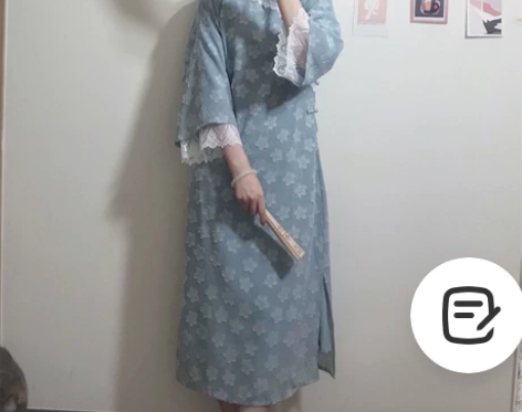 改良旗袍女2022年新款文艺复古倒大袖日常...