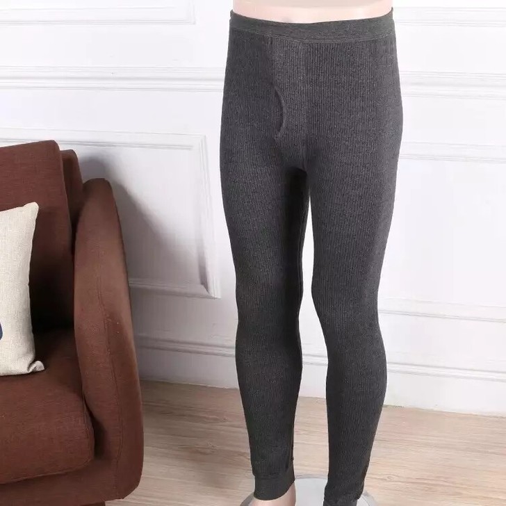 情系稻草人单层不加绒热能裤棉裤冬季男士保暖...