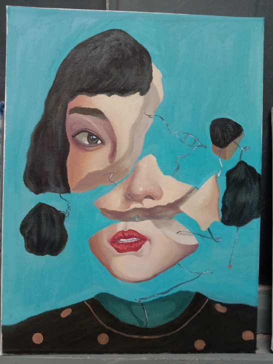 油画作品，尺寸30*40cm，四十包邮，图...