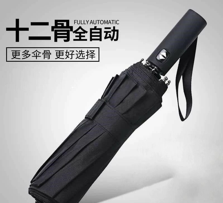 折叠全自动雨伞十骨大号情侣双人伞三折伞晴雨...
