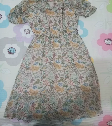 Oldcolour欧珂碎花田园风裙子，只穿...
