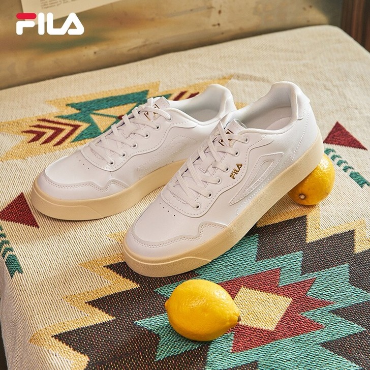 FILA 斐乐官方 板鞋女2021春季新款...