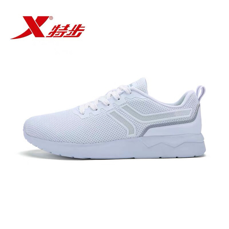 特步休闲鞋男士2020春季网面透气运动鞋子...