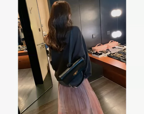 新款扎染不规则网纱连衣裙显瘦假两件卫衣裙