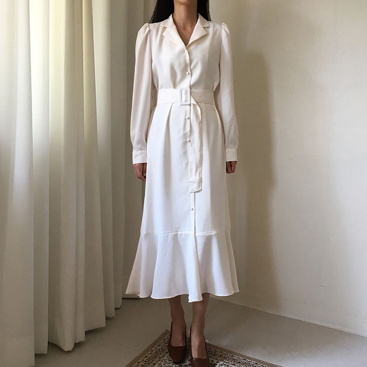 鱼尾连衣裙女
