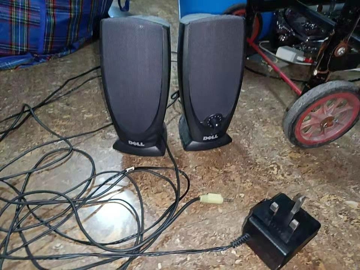 DELL戴尔原装多媒体电脑有线立体声小音箱...