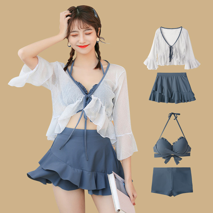 花房姑娘泳衣 分体泳衣