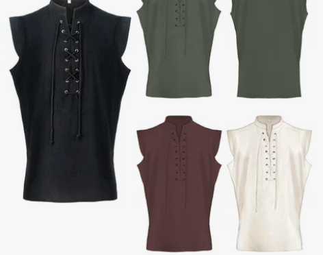 男装 中世纪服装复古男款短马甲万圣节服装 ...