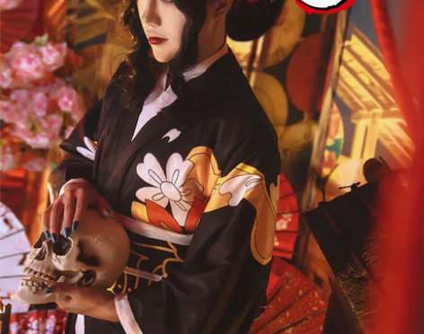 鬼舞辻无惨和服cos服大全套戳瞳可出M码 ...