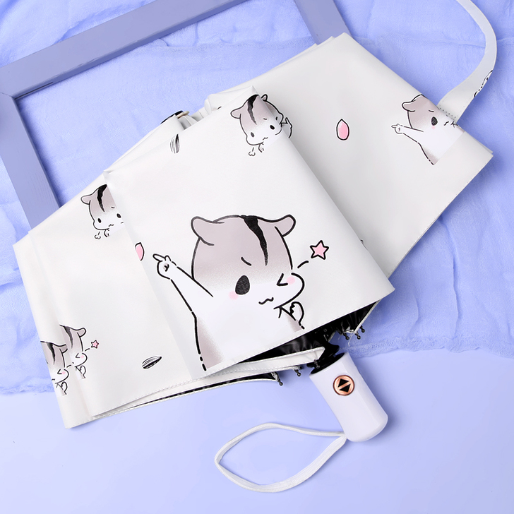 全自动雨伞女太阳伞防晒防紫外线学生卡通可爱...