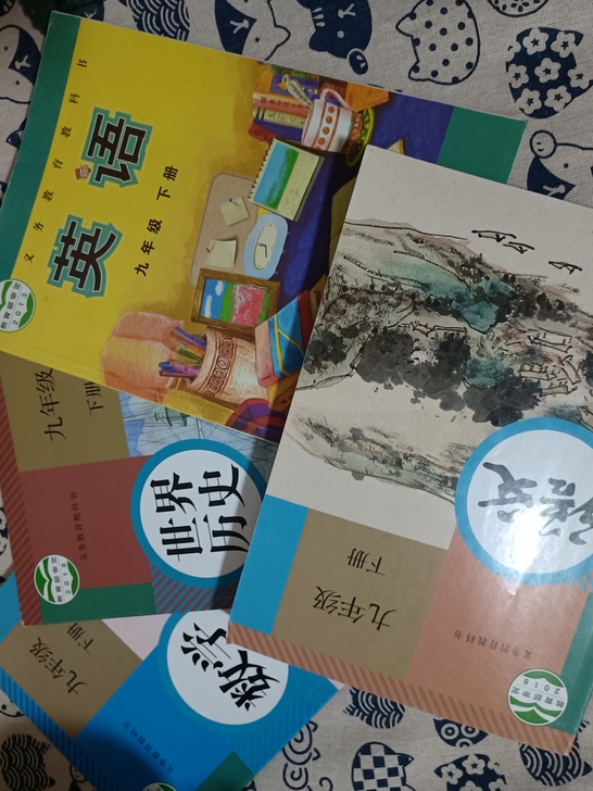 闲置全新人教版七上九上下课本，正版课本！按...