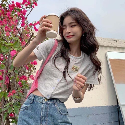 晶美雅 蕾丝雪纺衫