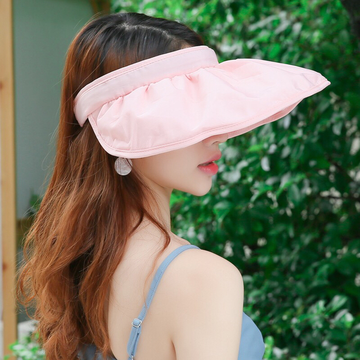 【帽子女韩版百搭大檐帽遮脸太阳帽贝壳渔夫帽...