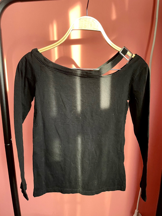 性感挂脖T恤 黑色内搭