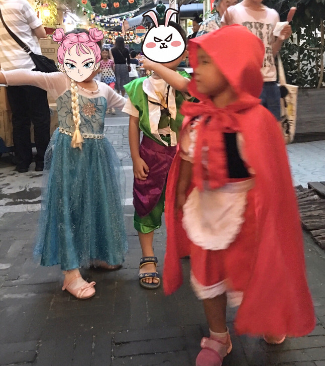 cosplay儿童演出服小红帽女童幼儿化妆...