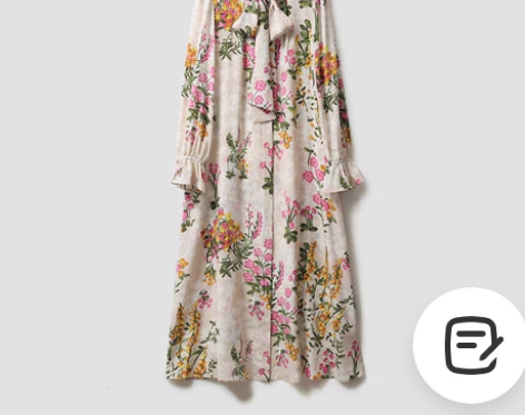 22春夏磗柜品质/大M同款优雅6A真丝-印...