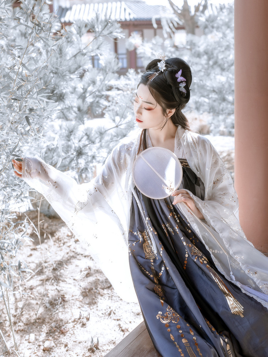 【年终盛典价】【艺缕原创一云鹤】汉服女仙气...