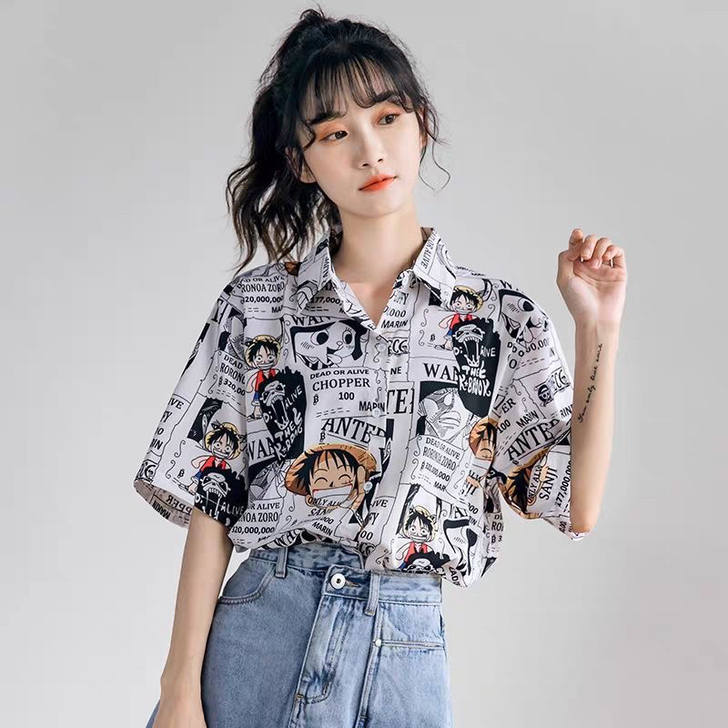 衬衫女设计感小众短袖新款2021年夏季薄款...
