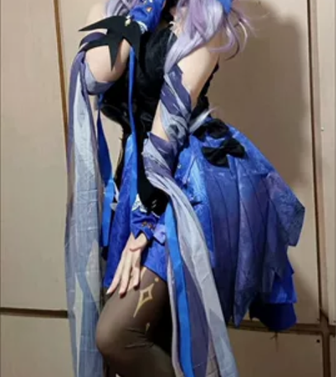 原神cos服刻晴c服皮肤霓裾翩跹cospl...