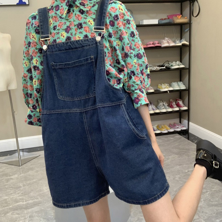 【折扣价】法式甜美牛仔背带连衣裙女2021...