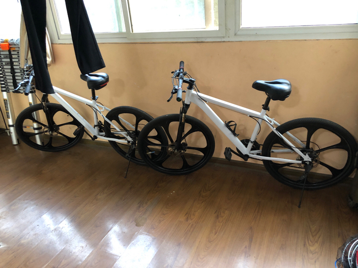 自行车。 网上买的。山浦。普通山地车。 ...