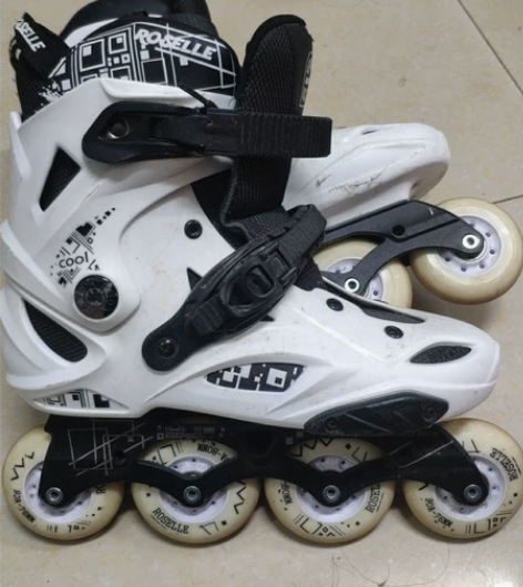 洛神X9轮滑鞋 花式旱冰鞋黑白色 40-4...