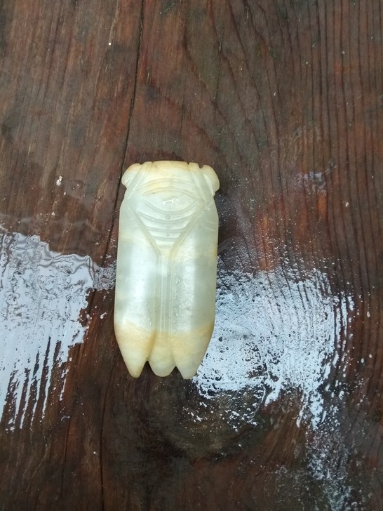 老和田玉婵旧和田玉老玉收藏古玩古董和田青白...