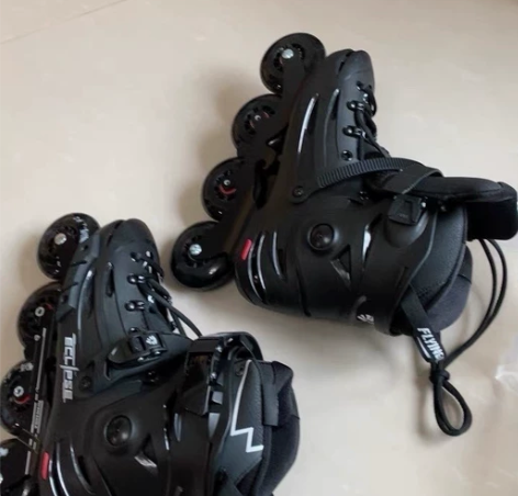 飞鹰F5S送护具贝克比BKB专业单排溜冰鞋...