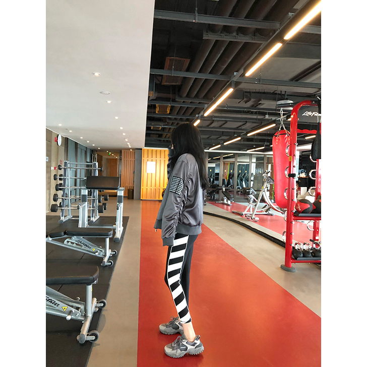 张智研裤子女2019新款秋高腰休闲运动裤薄...