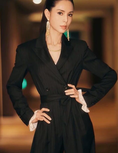 连体裤 连体裤长裤2021春季新款时尚黑色...