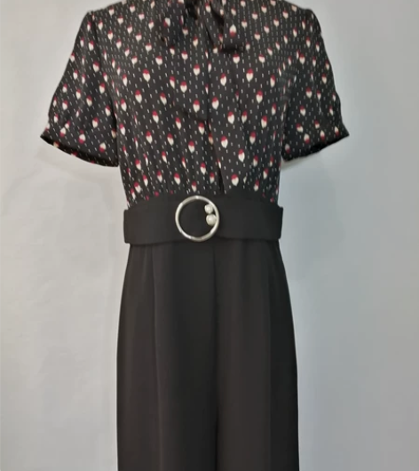 高级感高腰九分连体裤 胸围90 肩宽38 ...