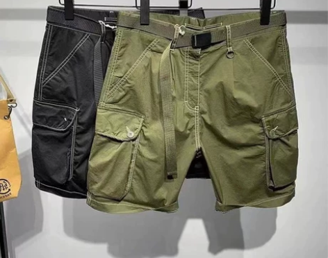 工装短裤休闲裤男2022夏季新款水洗多口袋...