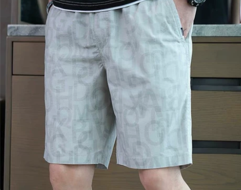 夏季纯棉五分裤 薄款休闲短裤 男士外穿居家...