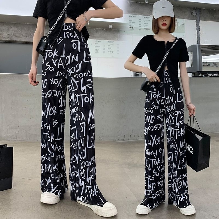 处理全新女士阔腿裤，薄款，垂坠