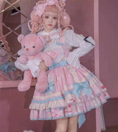 霜糖甜心jsk正腰款原创可爱软妹洛丽塔猫芮...