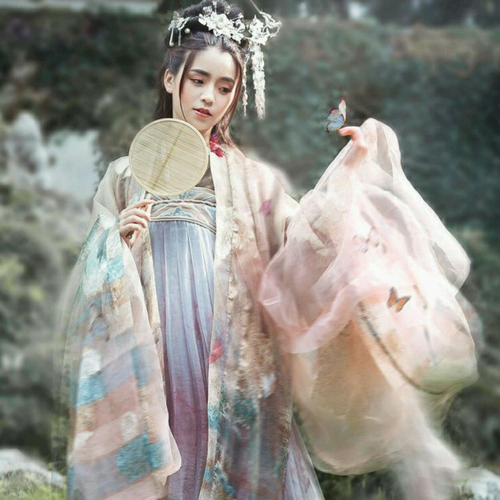司南阁长生殿传统汉服齐胸对襟襦裙唐制幻色渐...
