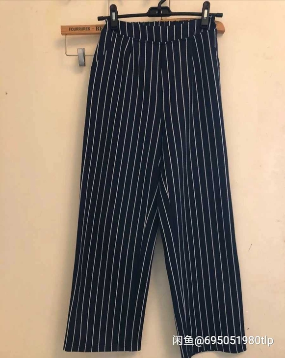 条纹直筒裤，百搭好看，越南旅游时买的，9新