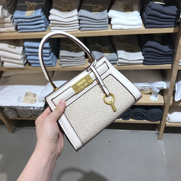 手提包女小包包2020新款夏款锁扣女包单肩...