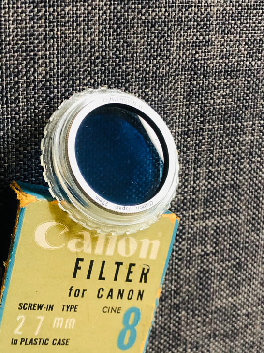 佳能27mm蓝镜滤色镜