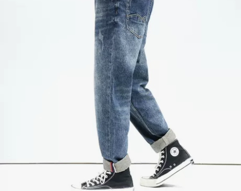 牛仔裤 牛仔长裤男士秋季宽松直筒潮牌子男款...