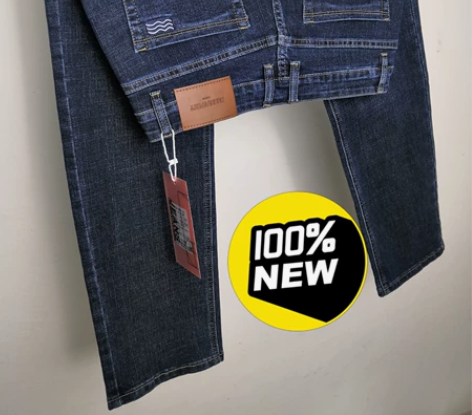 高腰男士牛仔裤春秋款宽松直筒潮牌男裤韩版潮...