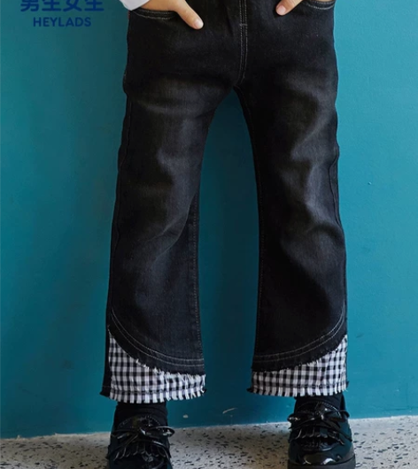 男生女生专柜正品女童牛仔裤全新包邮 110...