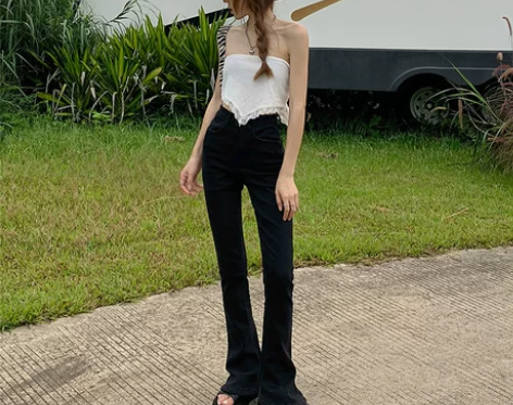 女士牛仔裤 s 穿一洗一 感兴趣的话点“我...