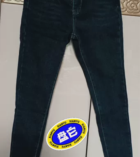 高腰牛仔裤，薄绒，小码，可穿到100斤，不...