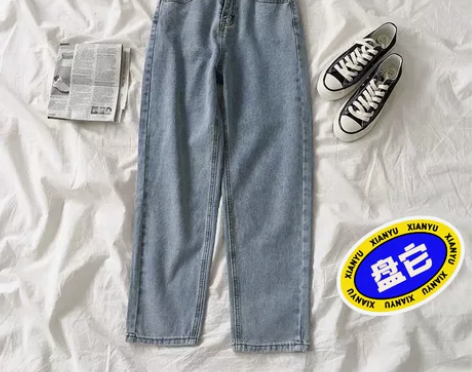 L码宽松高腰老爹裤子 同类型太多了,闲置转...