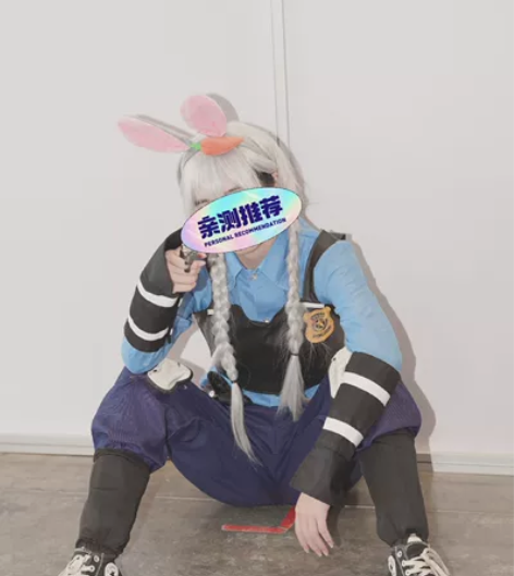 疯狂动物城兔朱迪COS服，全套包括衬衫，马...